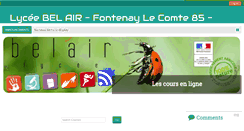 Desktop Screenshot of moodle.lyceebelair.fr